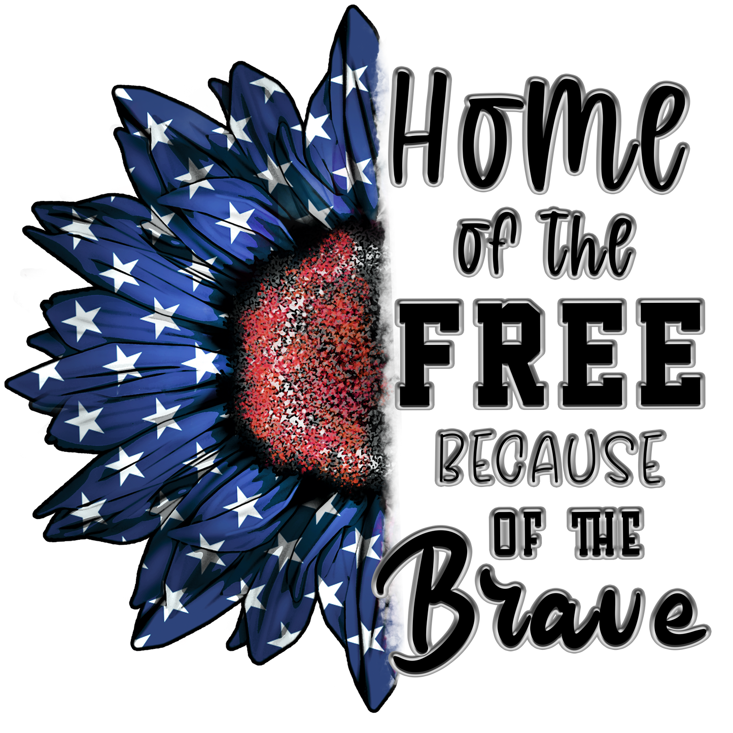 Home Of The Brave UV DTF Decal| Waterproof, Permanent Transfer