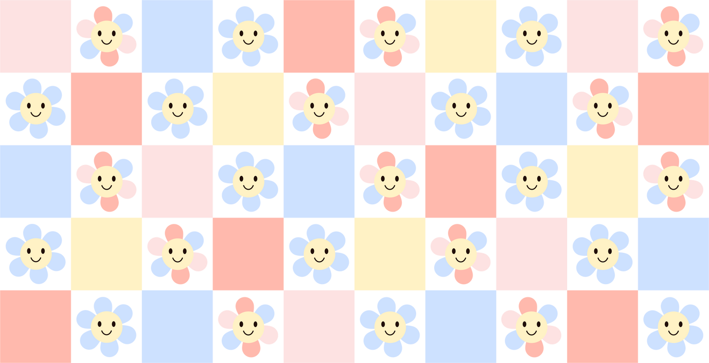 Groovy Flowers | UV DTF Wrap for Cups | Ready to Apply Permanent