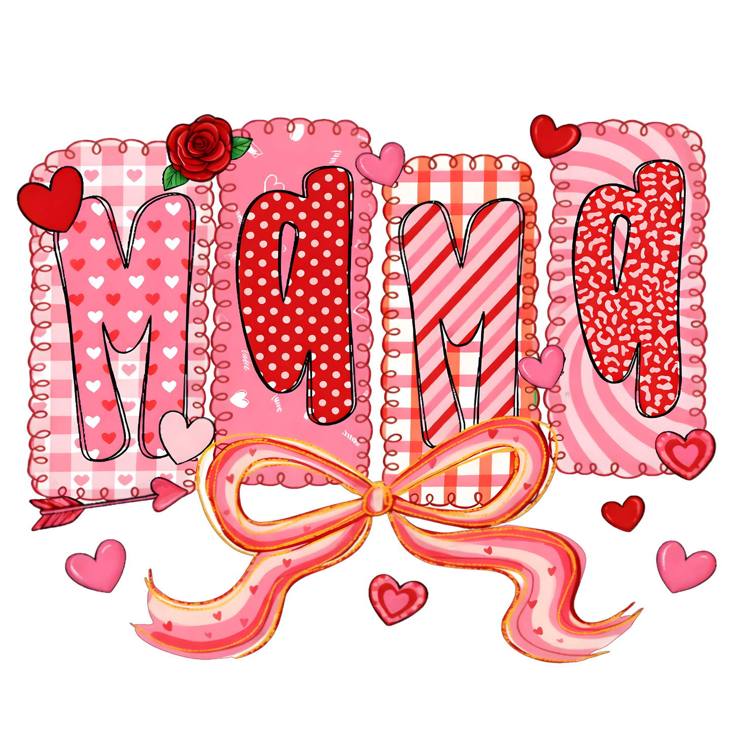 MAMA Love UV DTF Decal| Waterproof, Permanent Transfer