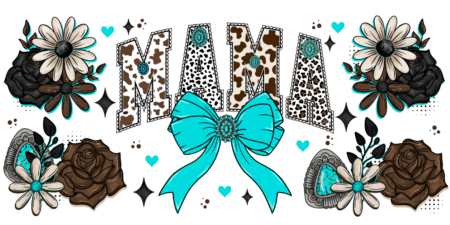 MAMA Western | UV DTF Wrap for Cups | Ready to Apply Permanent