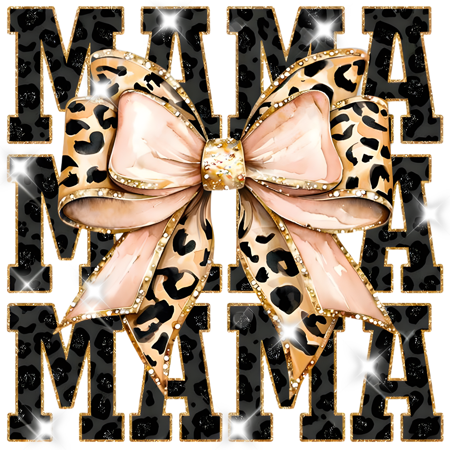 MAMA Glitter and Glam UV DTF Decal| Waterproof, Permanent Transfer