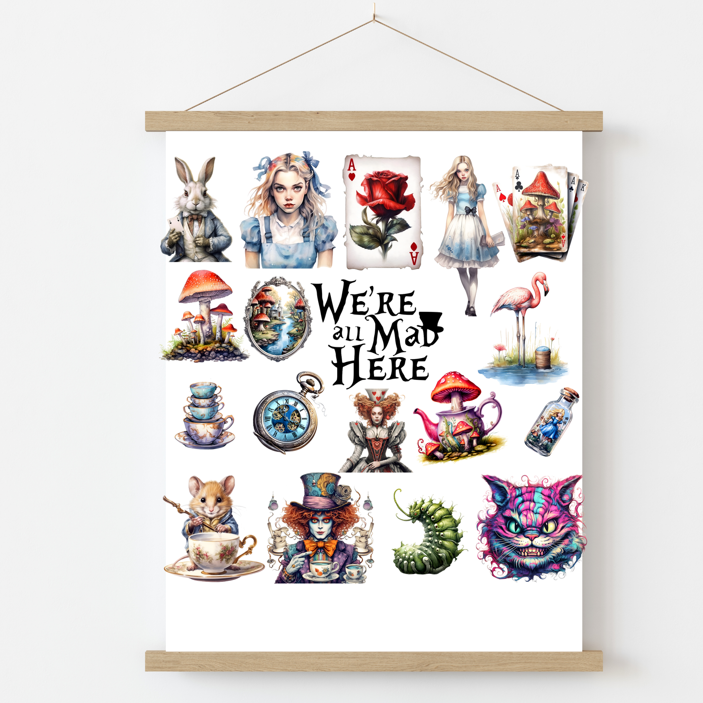 Wonderland Collection 2 UV DTF Element Sheet | Waterproof, Permanent Transfer