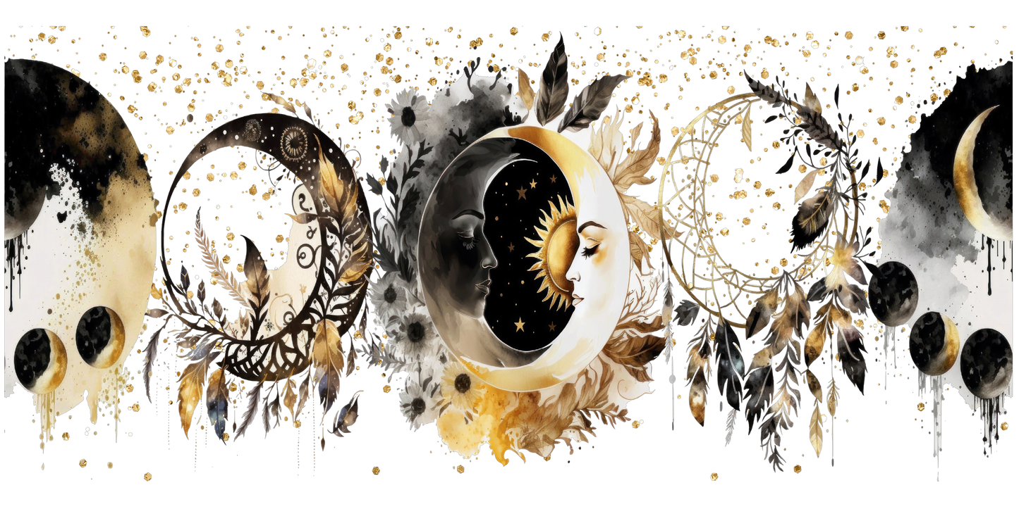 Celestial | UV DTF Wrap for Cups | Ready to Apply Permanent