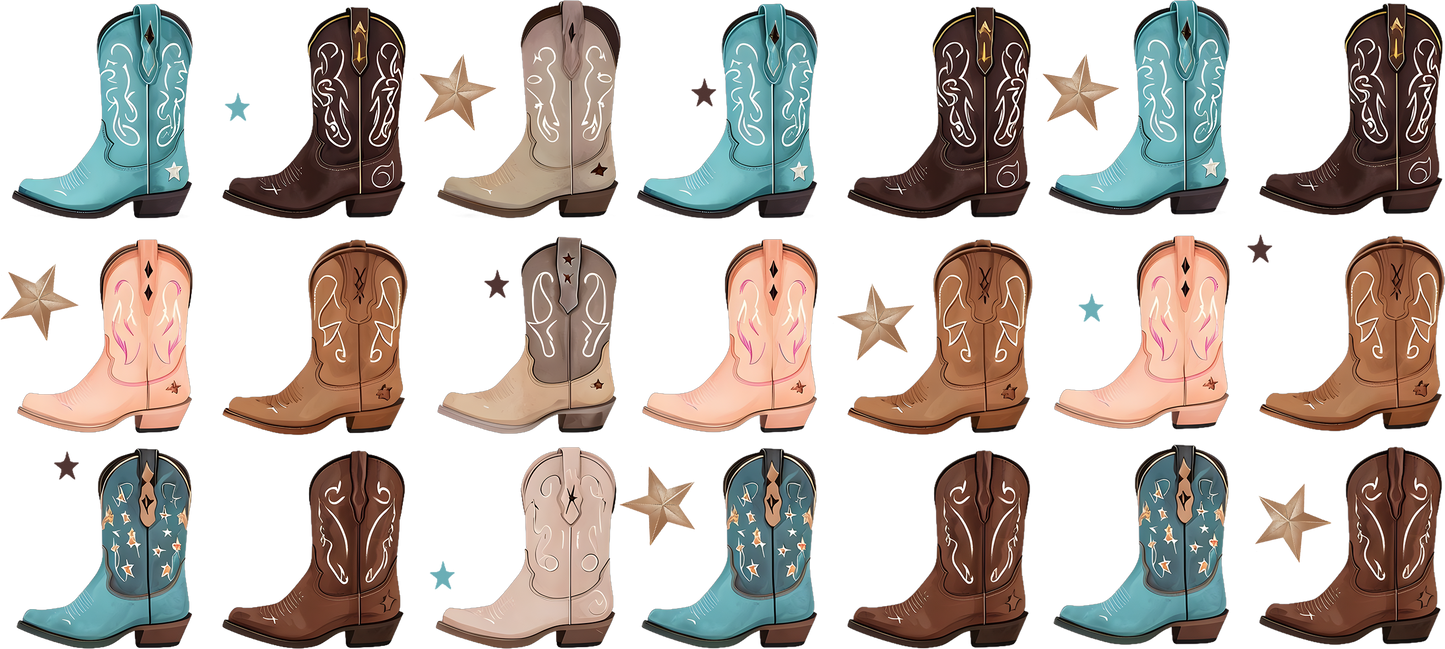 Boots | UV DTF Wrap for Cups | Ready to Apply Permanent