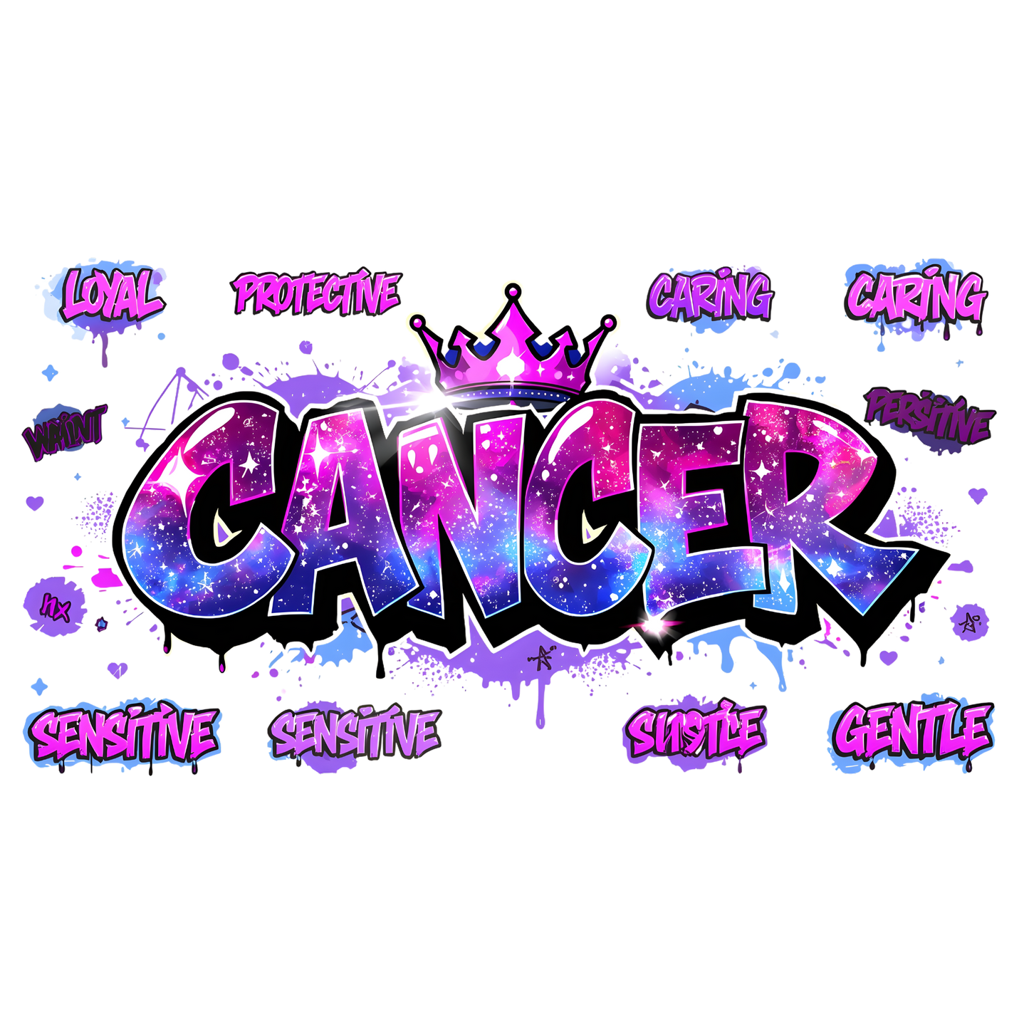 Zodiac | UV DTF Decal | Waterproof, Permanent Transfer