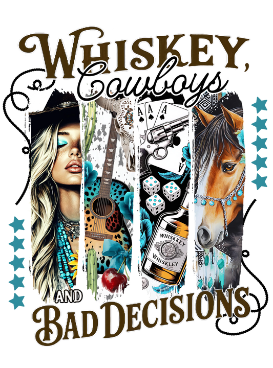 Bad Decisions UV DTF Decal| Waterproof, Permanent Transfer