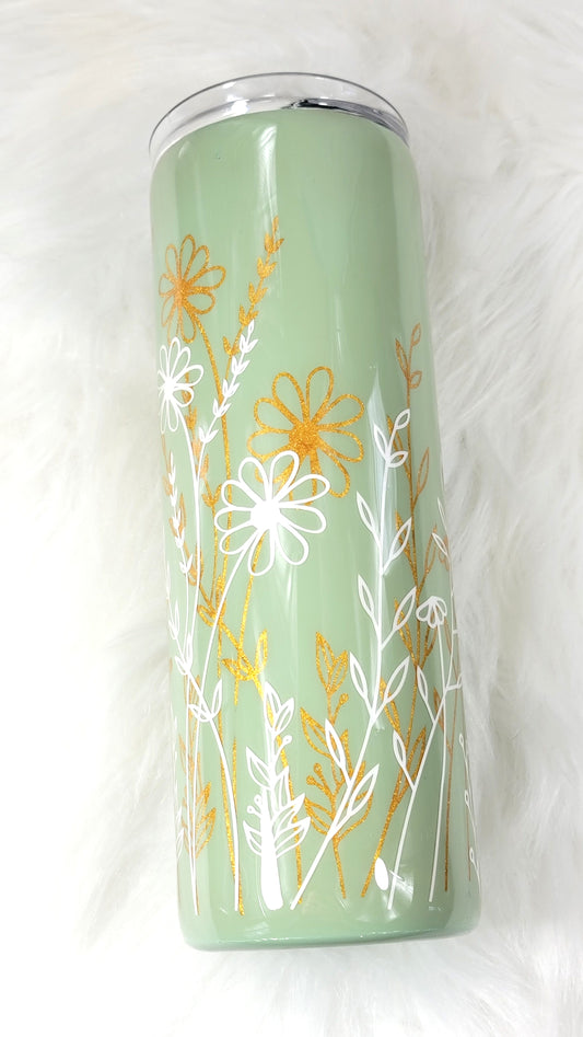 Daisy Fields Elegant Epoxy Tumbler 20oz