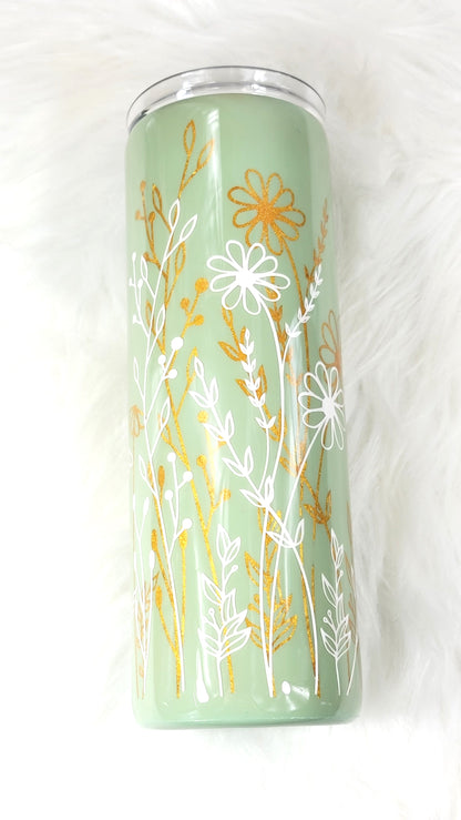 Daisy Fields Elegant Epoxy Tumbler 20oz