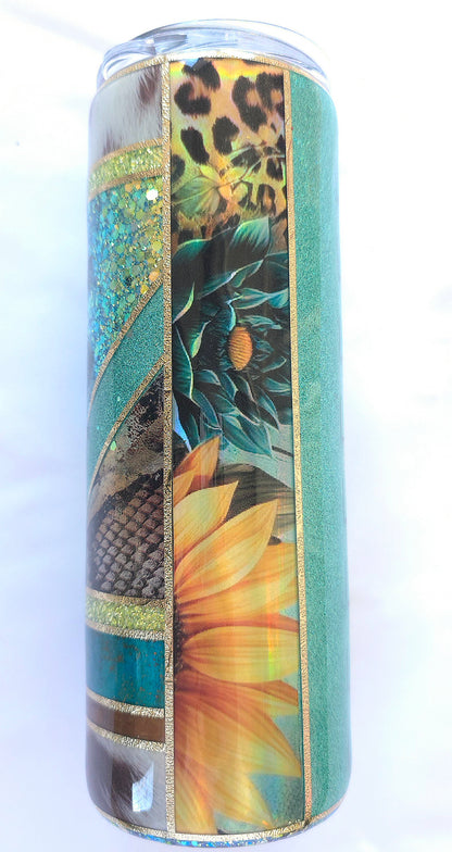 Western Cowboy Killer 20oz Tumbler | Glitter Epoxy Stainless Steel Cup