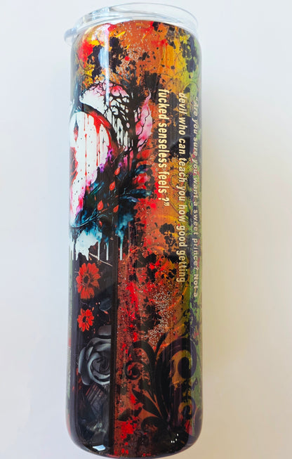 Dark Romance Naughty Girl | Epoxy Tumbler 30oz | Insulated Travel Cup