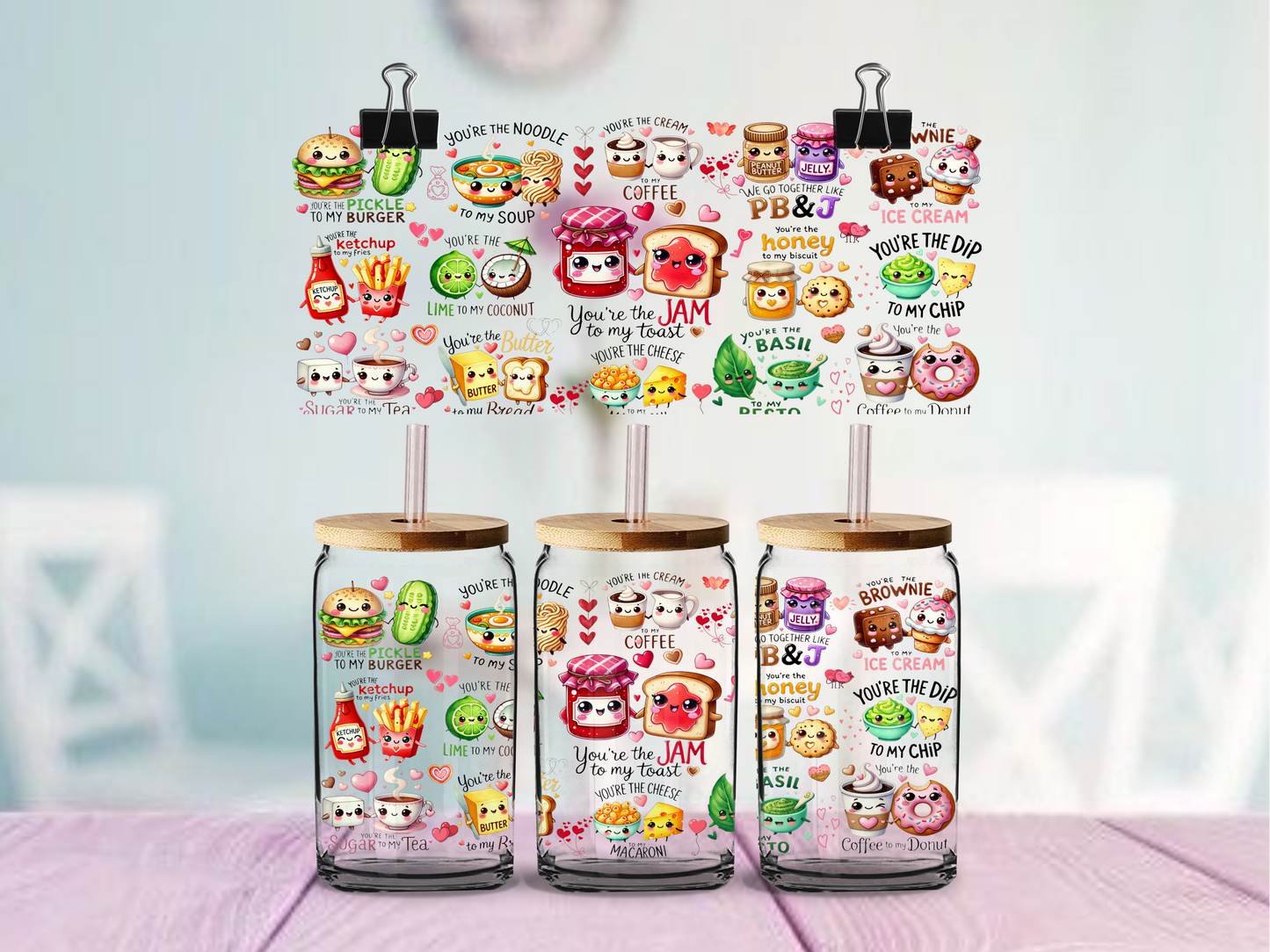 We Go Together | UV DTF Wrap for Cups | Ready to Apply Permanent