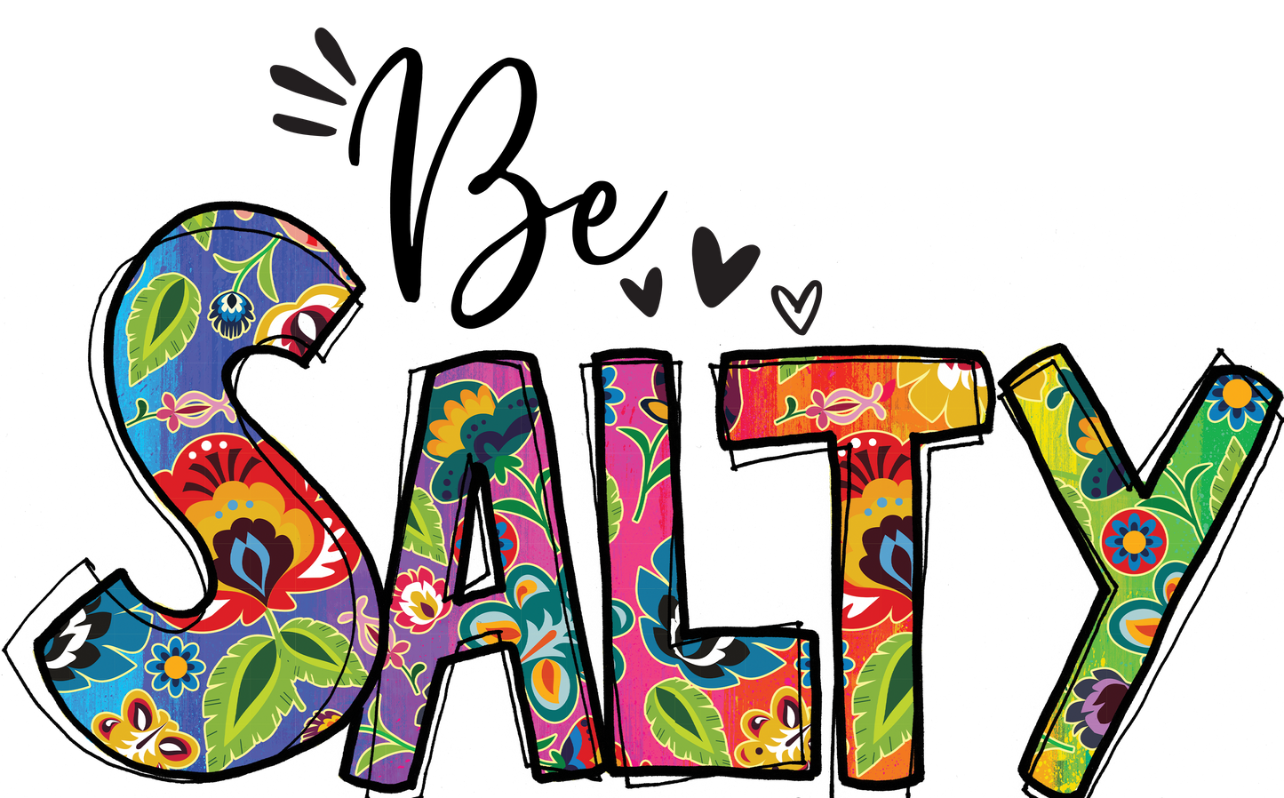 Be Salty UV DTF Decal| Waterproof, Permanent Transfer