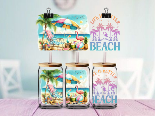 Better at the Beach | UV DTF Wrap for Cups | Ready to Apply Permanent