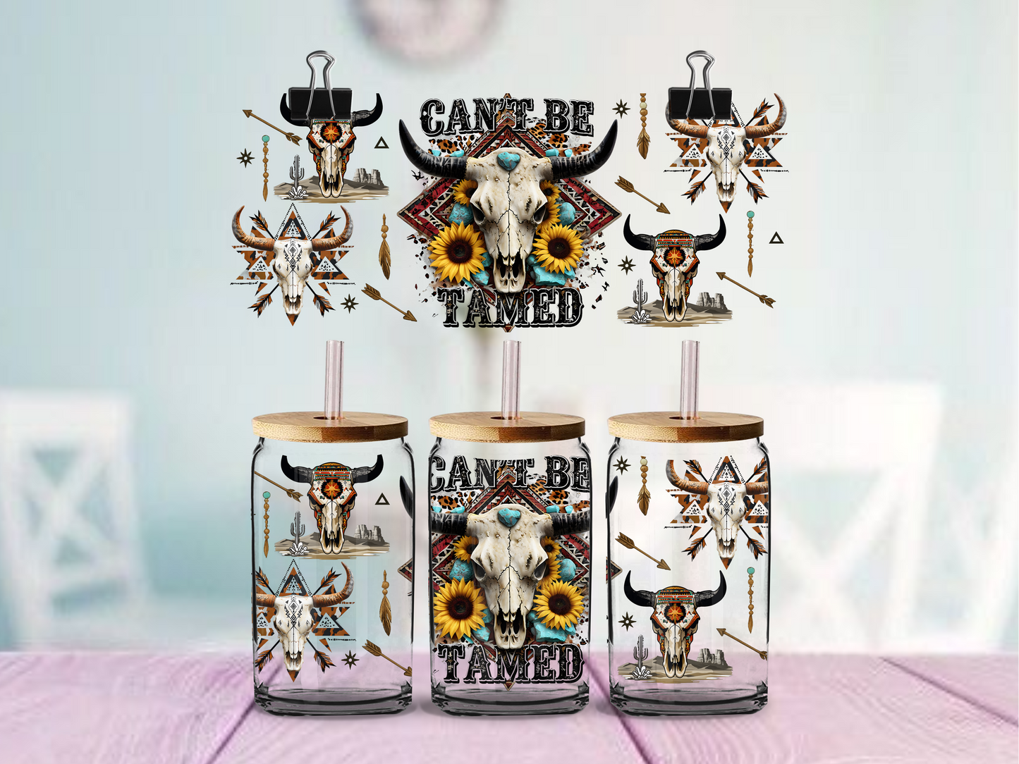 Can't Be Tamed | UV DTF Wrap for Cups | Ready to Apply Permanent