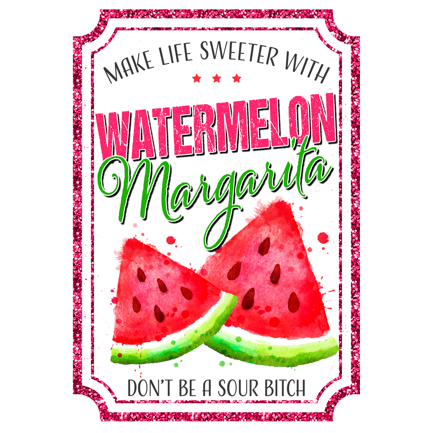 Favorite Drinks UV DTF Decal| Waterproof, Permanent Transfer