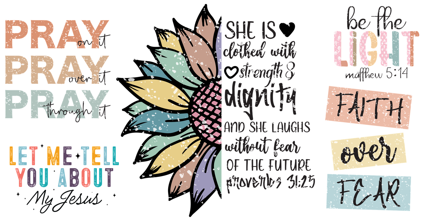 She Is | UV DTF Wrap for Cups | Ready to Apply Permanent