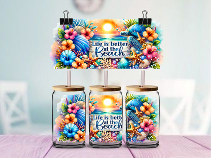 Life is Better | UV DTF Wrap for Cups | Ready to Apply Permanent