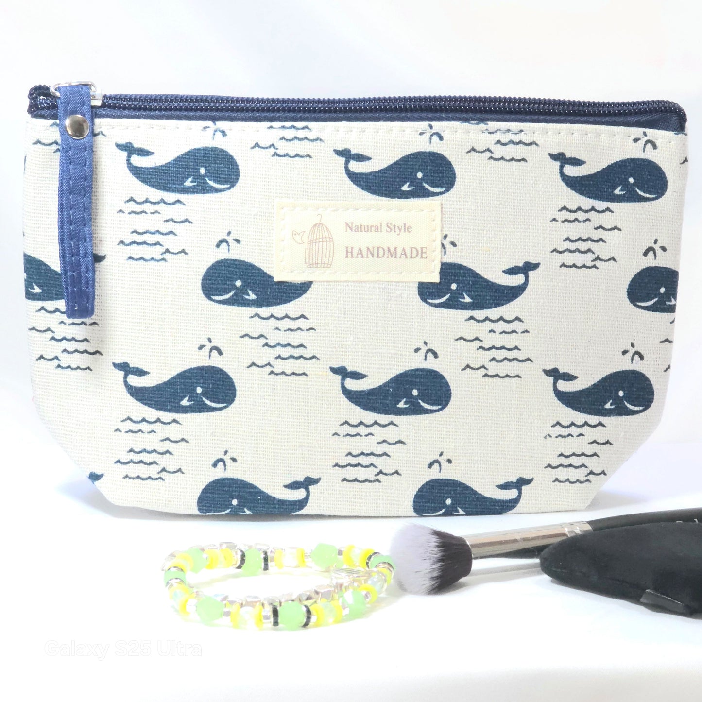 Compact Toiletry Pouch | Fabric Zipper Makeup Bag