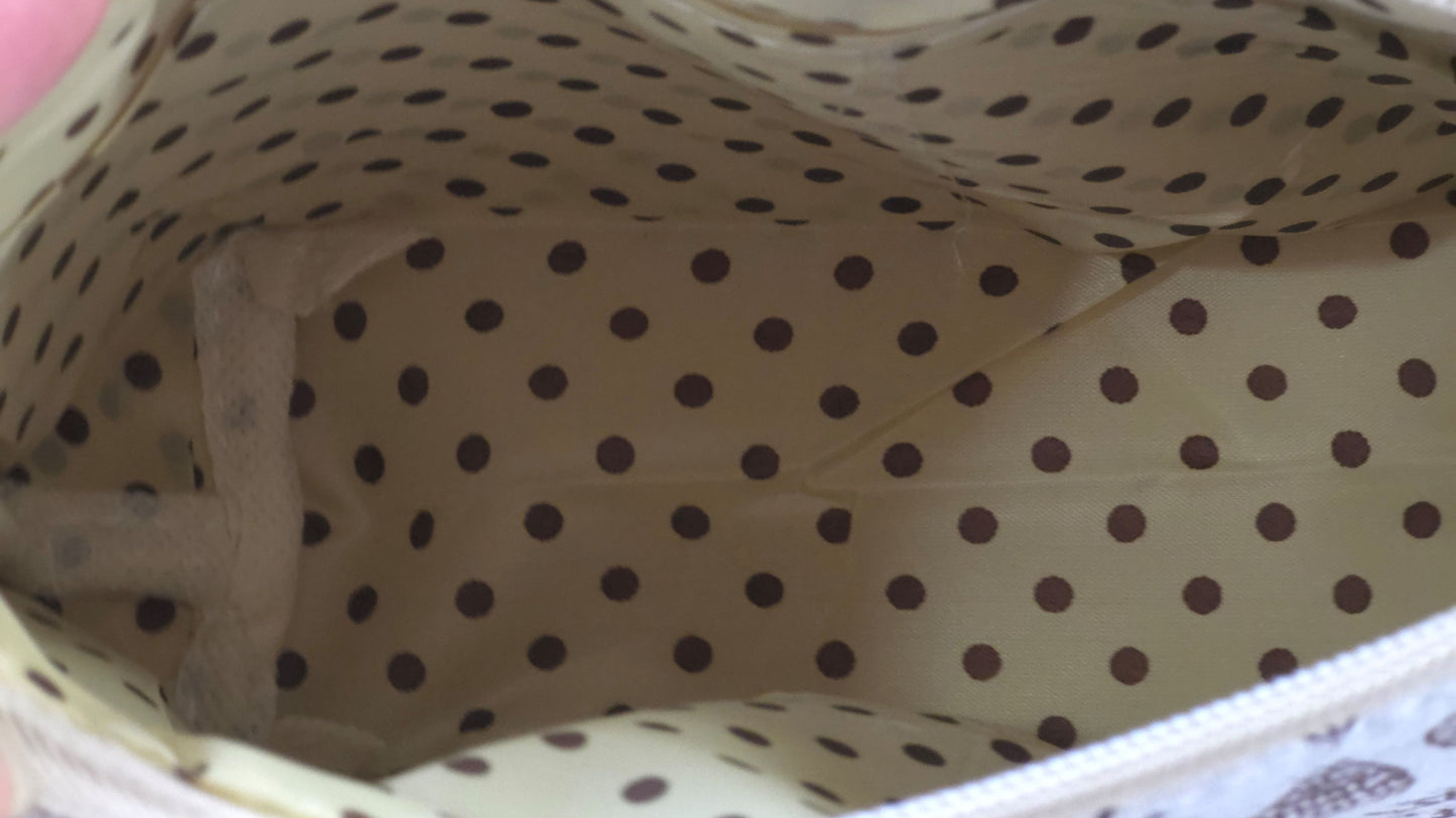 Compact Toiletry Pouch | Fabric Zipper Makeup Bag