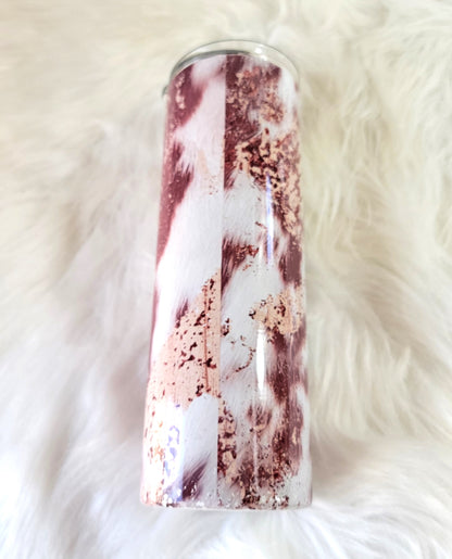 Mind Your Own Motherhood 20oz Tumbler | Cowhide Print Sublimation Cup