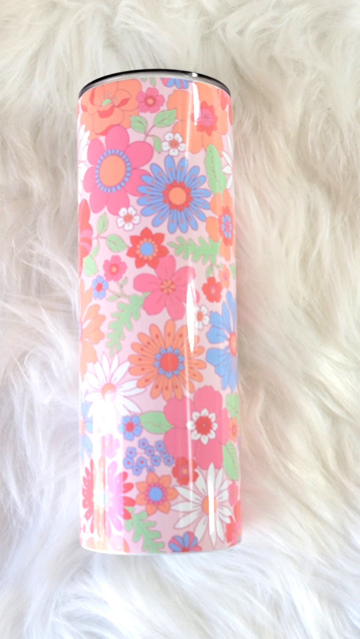 Mom Daisy 20oz Tumbler | Floral Insulated Stainless Steel Travel Cup