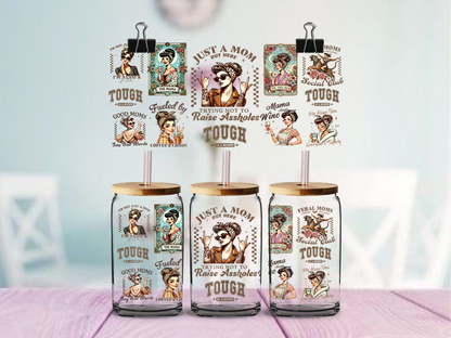 MOM Sarcastic | UV DTF Wrap for Cups | Ready to Apply Permanent