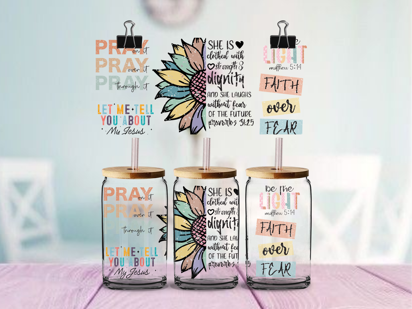 She Is | UV DTF Wrap for Cups | Ready to Apply Permanent