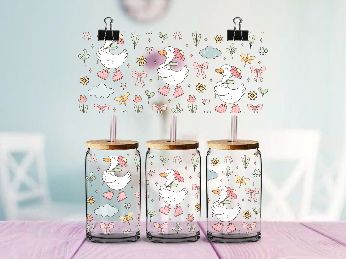 Silly Goose | UV DTF Wrap for Cups | Ready to Apply Permanent