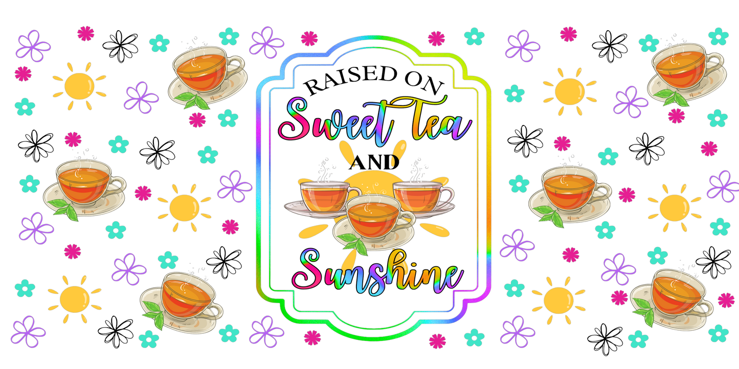 Sweet Tea & Sunshine | UV DTF Wrap for Cups | Ready to Apply Permanent