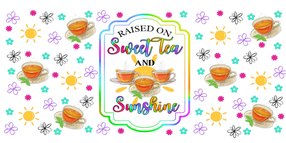 Sweet Tea & Sunshine | UV DTF Wrap for Cups | Ready to Apply Permanent