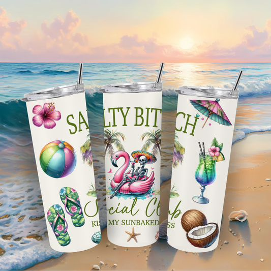 Salty Bitch Social Club 20oz Tumbler | Insulated Stainless Steel Cup