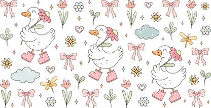 Silly Goose | UV DTF Wrap for Cups | Ready to Apply Permanent