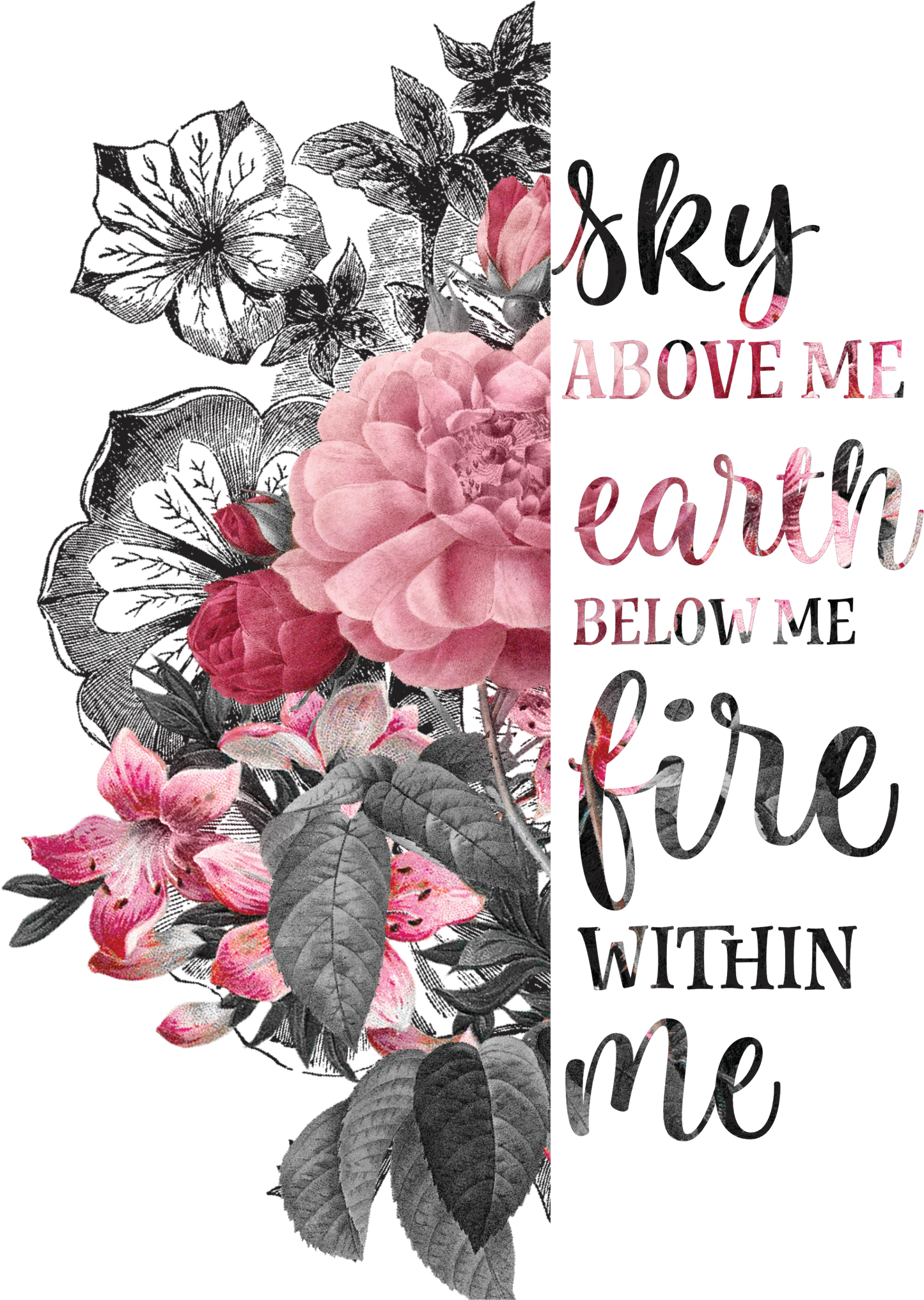 Fire Within Me UV DTF Decal| Waterproof, Permanent Transfer