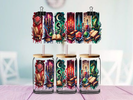 Wizard Brush Strokes | UV DTF Wrap for Cups | Ready to Apply Permanent