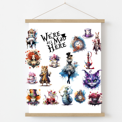 Wonderland Collection | UV DTF Element Sheet | Waterproof, Permanent Transfer