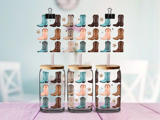 Boots | UV DTF Wrap for Cups | Ready to Apply Permanent