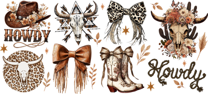 Western Boho Collection | UV DTF Wrap for Cups | Ready to Apply Permanent