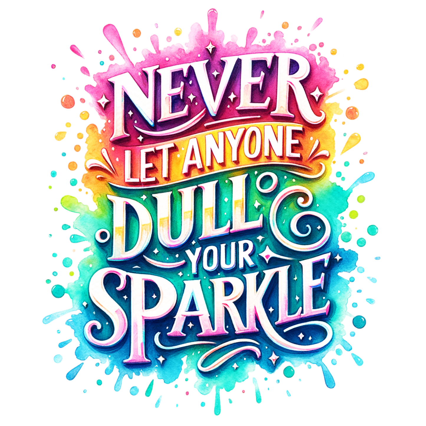 Your Sparkle UV DTF Decal| Waterproof, Permanent Transfer