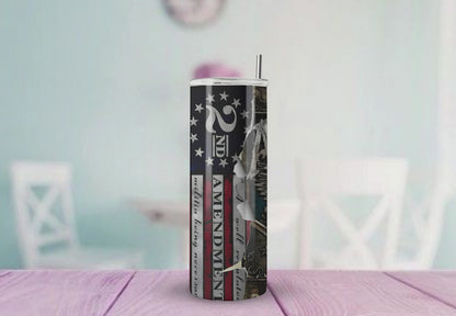 2nd Amendment 20oz Tumbler | Insulated Stainless Steel Cup