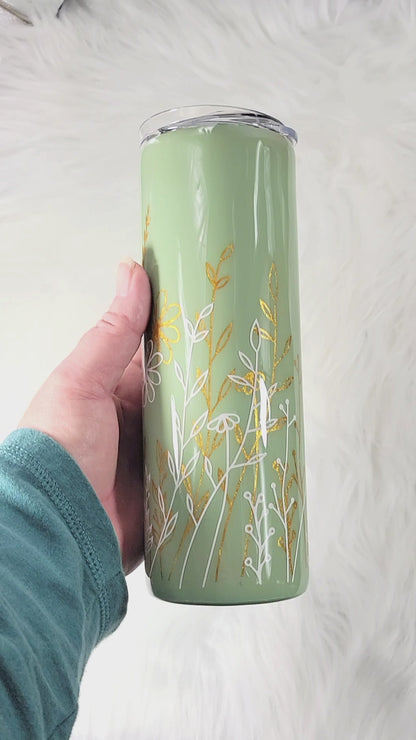 Daisy Fields Elegant Epoxy Tumbler 20oz