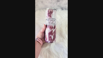 Mind Your Own Motherhood 20oz Tumbler | Cowhide Print Sublimation Cup