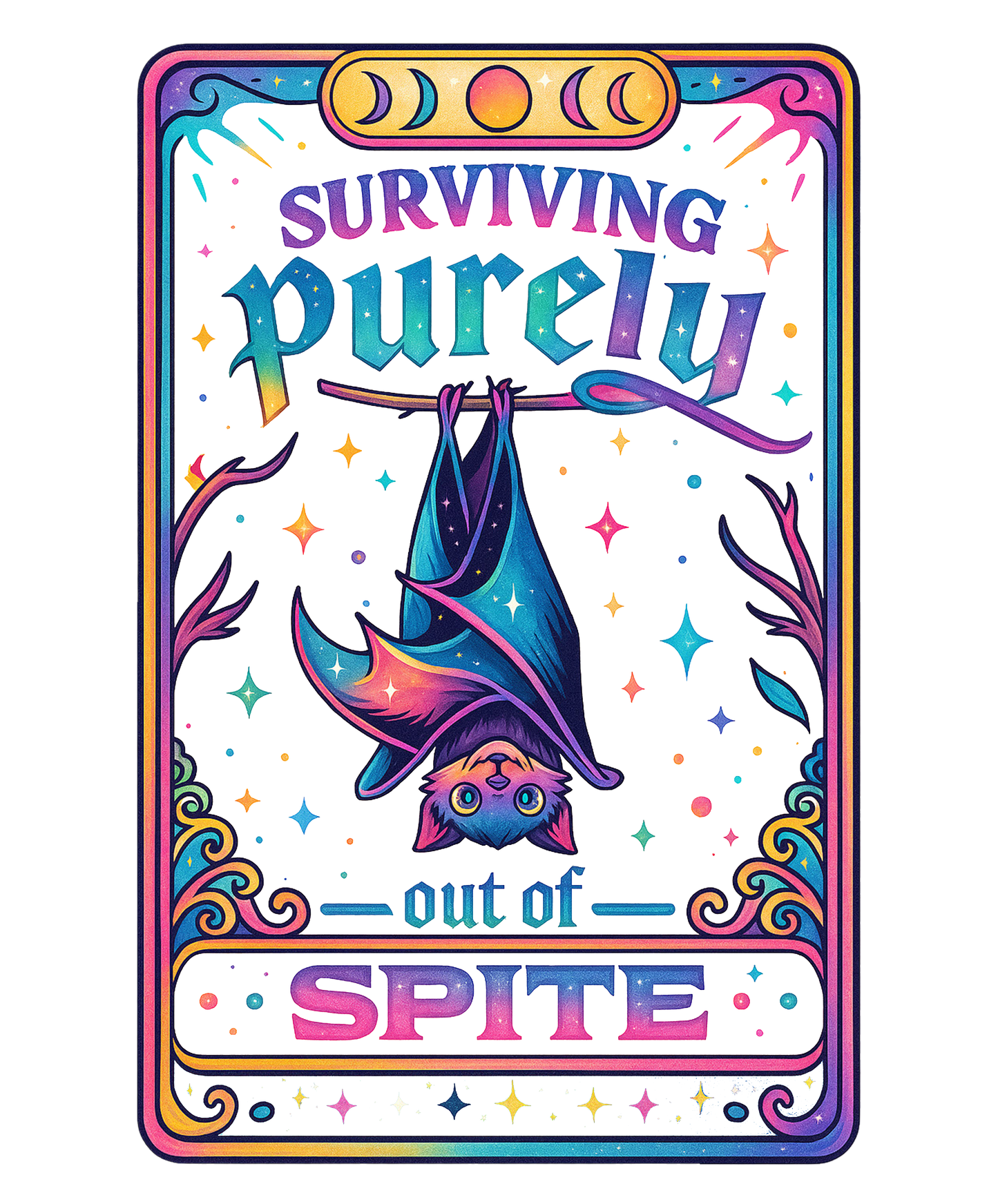 Out of Spite | UV DTF Decal | Waterproof, Permanent Transfer