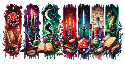 Wizard Brush Strokes | UV DTF Wrap for Cups | Ready to Apply Permanent